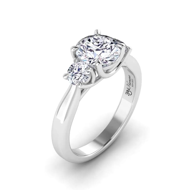 Anello di Fidanzamento Trilogy Harmonia con Diamanti Lab