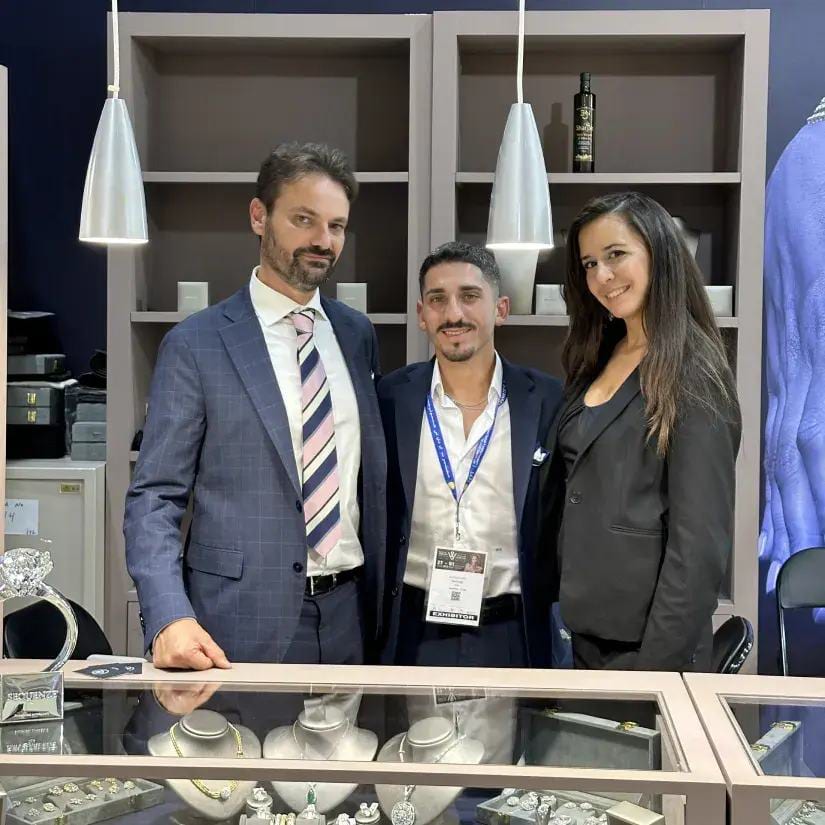 Il team Bon Gioielli allo stand